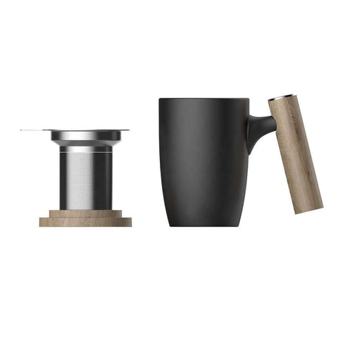Infuser Mug - Ceramic - 450ml - Black